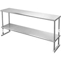 60 * 12 Stainless Steel Workbench - NSF Certified Heavy-Duty Table with Adjustable Shelf & Splash Guard, Safe, Practical & Sturdy