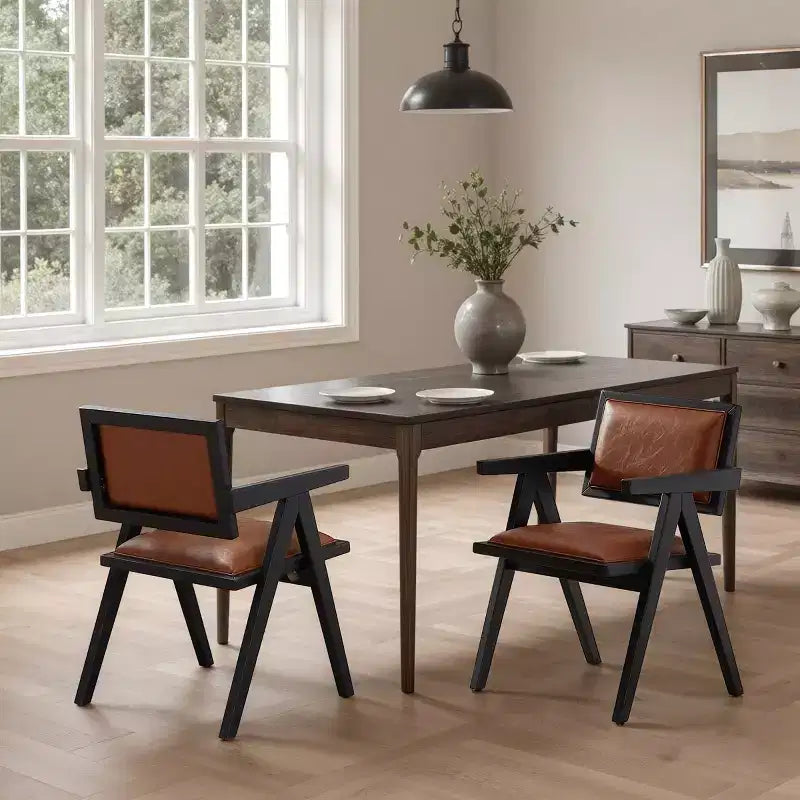2 Sedie da pranzo moderniste ispirate alle sedie Capitol Complex