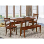 Retro Dinette - Tavolo da pranzo in legno con sedie, 42-54L x 32W - Tavolo in stile rinascimentale