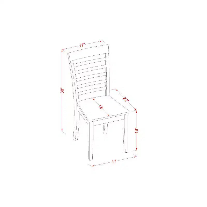 Retro Dinette - Tavolo da pranzo in legno con sedie, 42-54L x 32W - Tavolo in stile rinascimentale