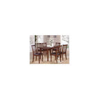 Elegante set da pranzo da 7 pezzi - Tavolo rettangolare con allunga e 6 sedie - 32x60 pollici