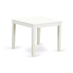 Set da pranzo moderno 3 pezzi - Tavolo e 2 sedie - Finitura bianco lino