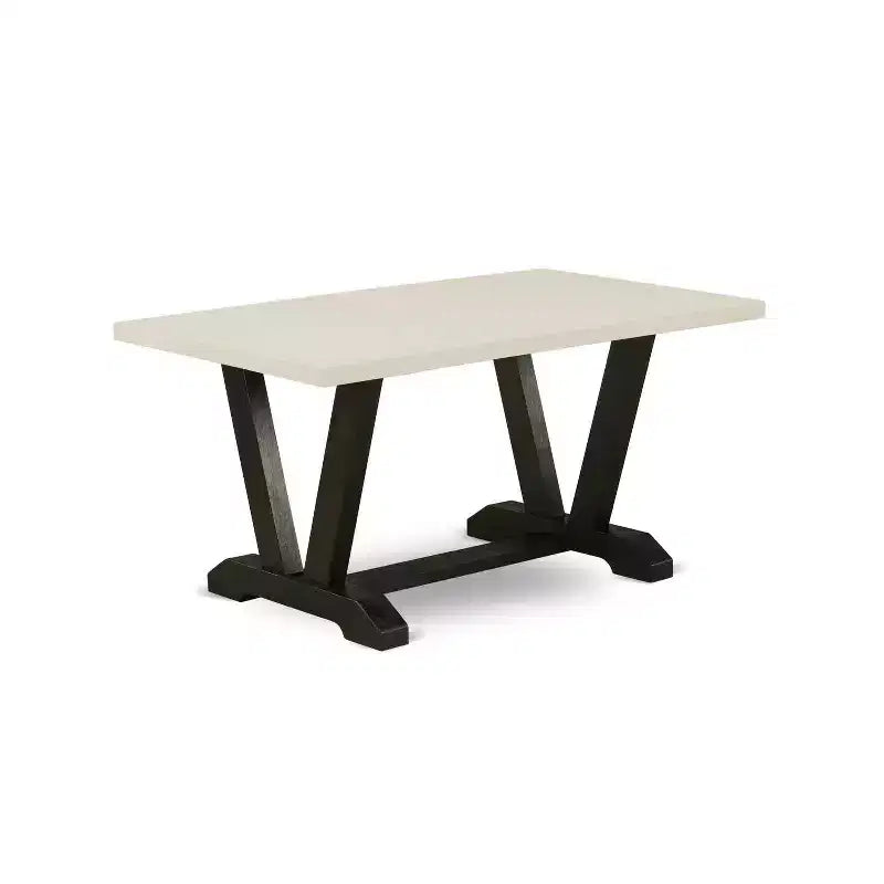 Tavolo da pranzo con piano in legno massello finitura rovere naturale, 5 pezzi con 4 sedie