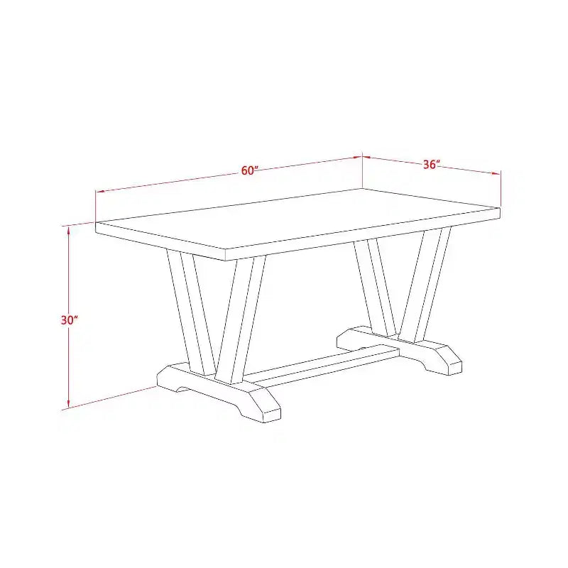 Tavolo da pranzo con piano in legno massello finitura rovere naturale, 5 pezzi con 4 sedie