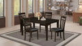 Set da 5 pezzi in legno massello Cappuccino - Sala da pranzo - 4 posti