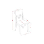 Tavolo da pranzo rotondo con piano in legno massello finitura cappuccino e 4 sedie - 5 pezzi