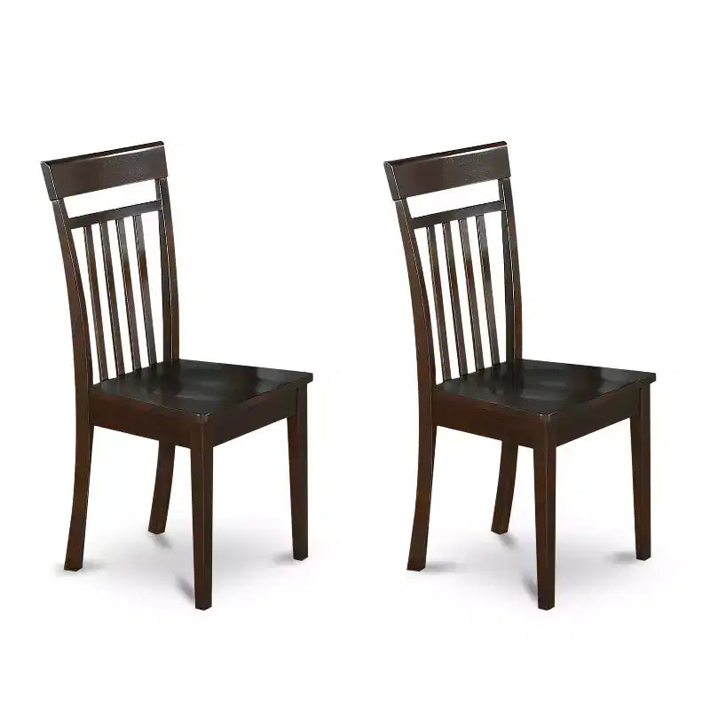 Set da pranzo 7 pezzi - Tavolo con prolunga a farfalla e 6 sedie in legno - Cucina Sala da Pranzo - Finitura Cappuccino