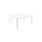 Set da pranzo 7 pezzi - Tavolo con prolunga a farfalla e 6 sedie in legno - Cucina Sala da Pranzo - Finitura Cappuccino