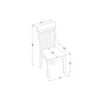 Set da pranzo 7 pezzi - Tavolo con prolunga a farfalla e 6 sedie in legno - Cucina Sala da Pranzo - Finitura Cappuccino