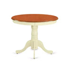 Set da pranzo rustico 5 pezzi - Tavolo da cucina e 4 sedie - Tavolo rotondo con sedili in legno - Stile rustico