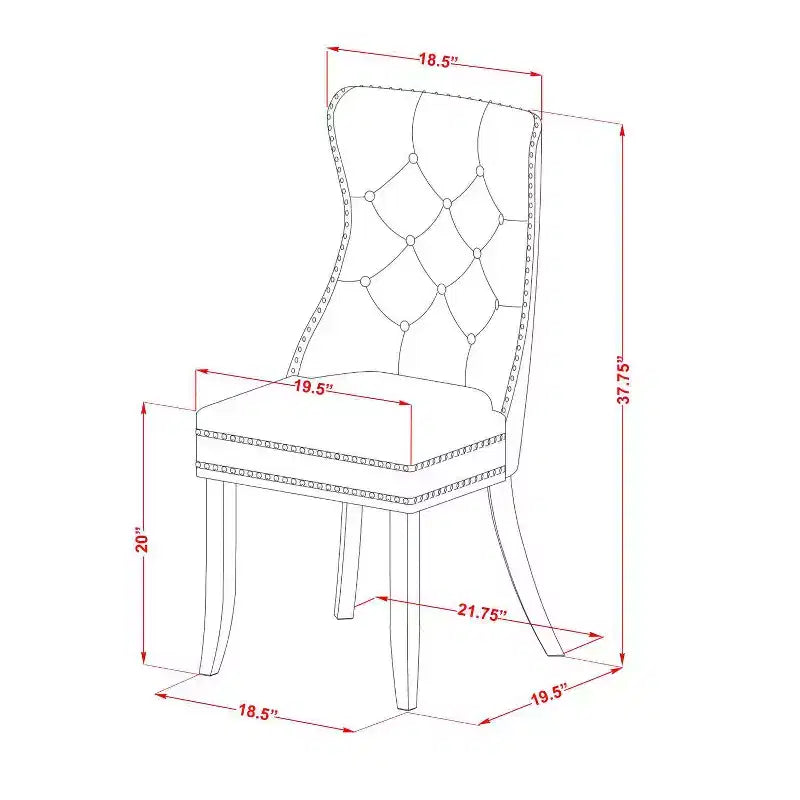 Set 5 pezzi con ripiano in legno massello con finitura bianca lino - Sala da pranzo con sedie imbottite quadrate - Posti a sedere per 4 persone