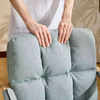 Poltrona moderna imbottita Sedia da ufficio ergonomica con altezza regolabile, ruote girevoli a 360°, sedia da trucco e accentata