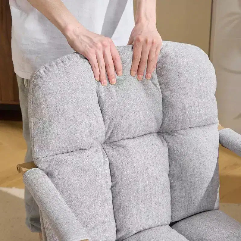 Poltrona moderna imbottita Sedia da ufficio ergonomica con altezza regolabile, ruote girevoli a 360°, sedia da trucco e accentata