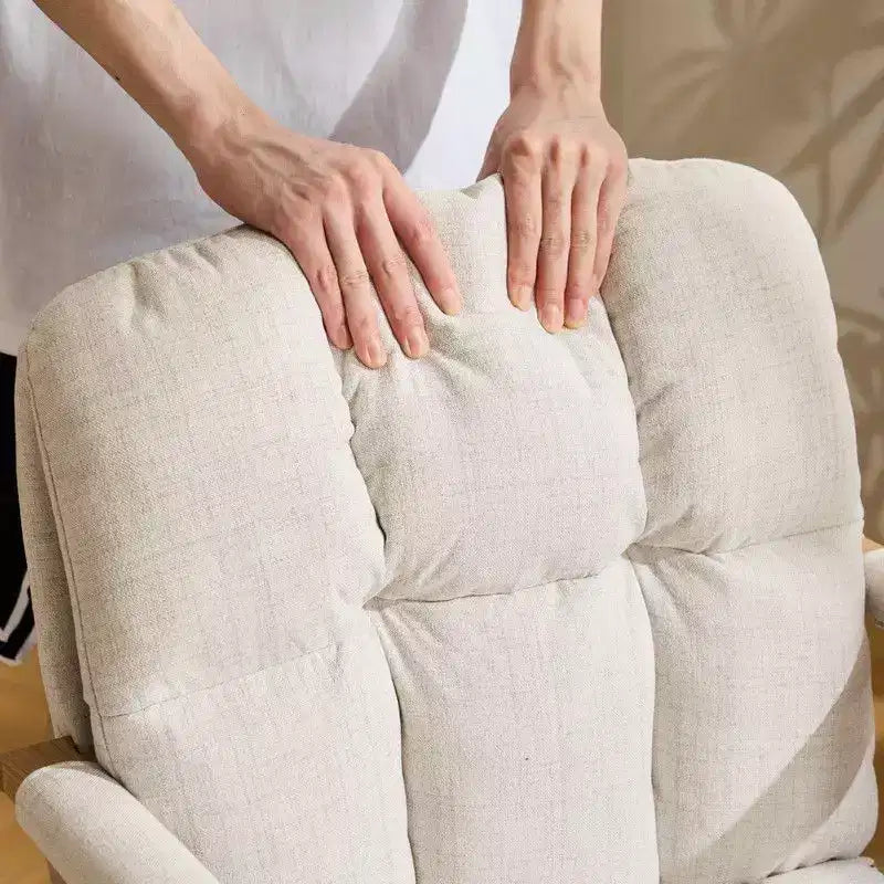 Poltrona moderna imbottita Sedia da ufficio ergonomica con altezza regolabile, ruote girevoli a 360°, sedia da trucco e accentata