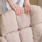 Poltrona moderna imbottita Sedia da ufficio ergonomica con altezza regolabile, ruote girevoli a 360°, sedia da trucco e accentata