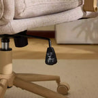 Poltrona moderna imbottita Sedia da ufficio ergonomica con altezza regolabile, ruote girevoli a 360°, sedia da trucco e accentata