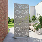 Divisorio per interni ed esterni Star 01 grigio in acciaio galvanizzato, 72x35x16, 6 pezzi