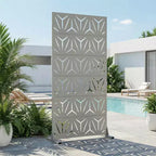 Divisorio per interni ed esterni Star 01 grigio in acciaio galvanizzato, 72x35x16, 6 pezzi