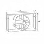 Supporto per Acquario in Metallo con Prese di Corrente, Armadietto per Accessori per Acquario - Adatto per Supporto per Acquario, Tartaruga, Terrario per Rettili