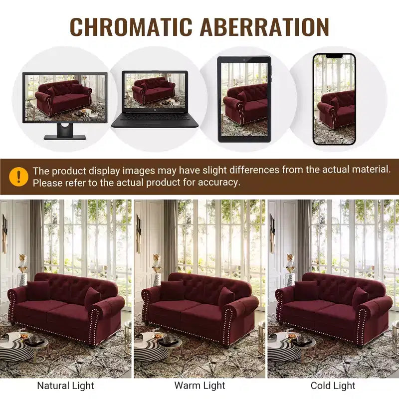 Pouf rivestito in velluto con borchie decorative